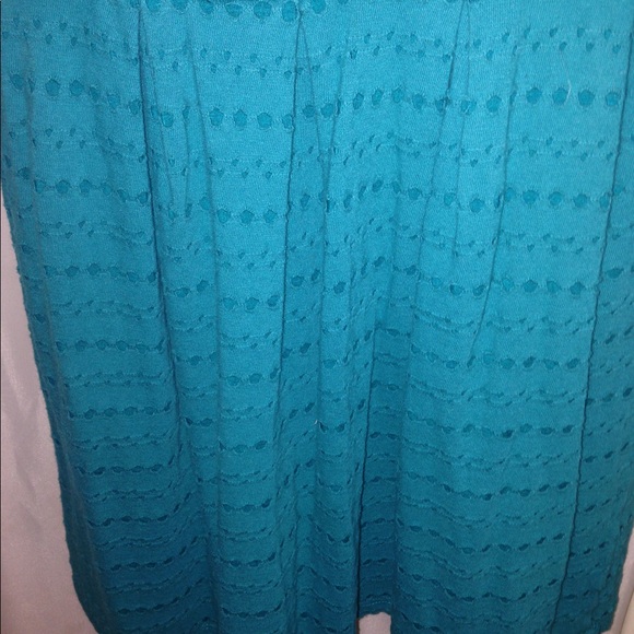 Eight Sixty dark teal eyelet dress - Picture 4 of 8